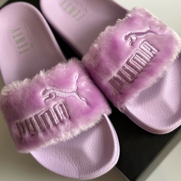 BRAND NEW Puma - Fenty Fur Slide Orchid Bloom size 37 EU/ 6.5 US - Picture 3 of 6